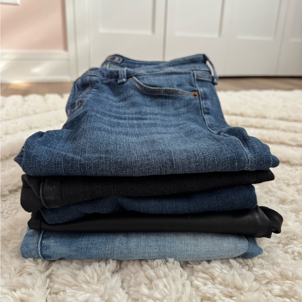 Abercrombie, skinny Blue and Black Women's Jeans